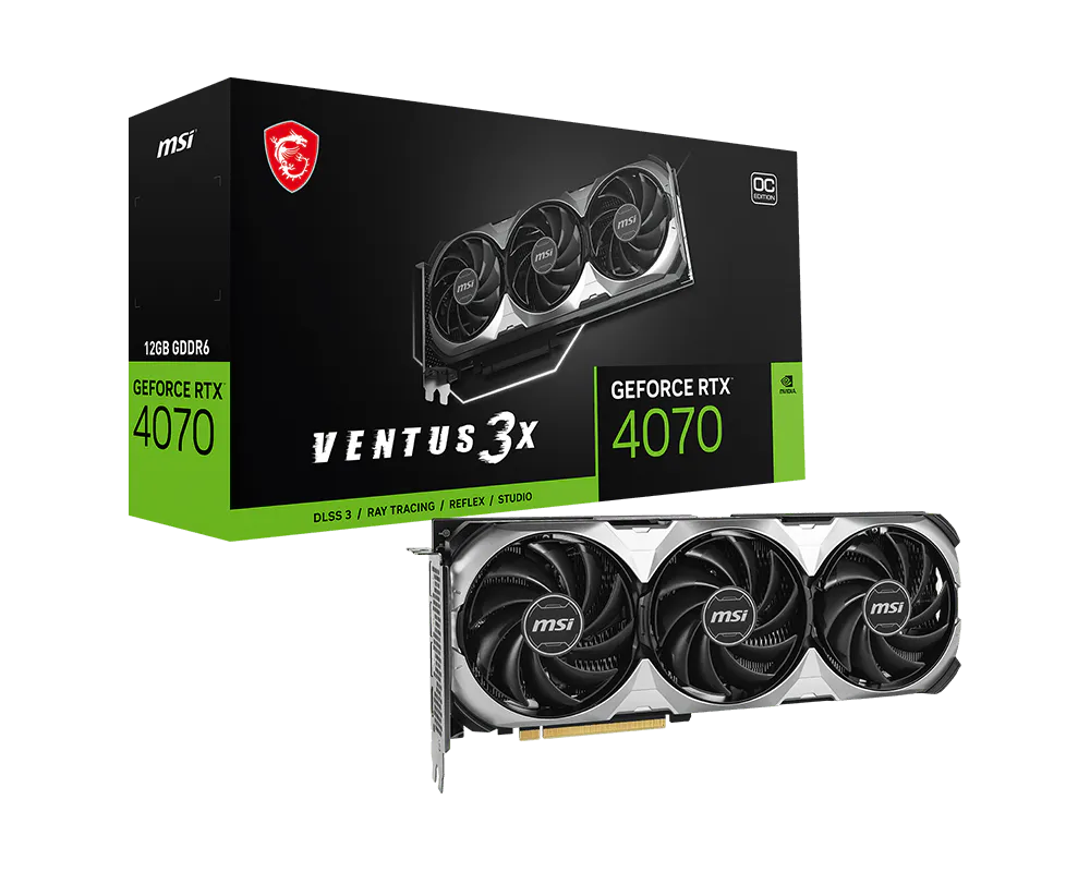 MSI GeForce RTX 4070 VENTUS 3X E1 12G OC